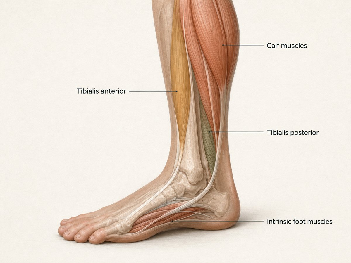 Foot and ankle comfort diagram